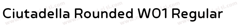 Ciutadella Rounded W01 Regular字体转换